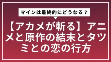 【アカメが斬る】マインは最終的にどうなる？アニメと原作の結末とタツミとの恋の行方