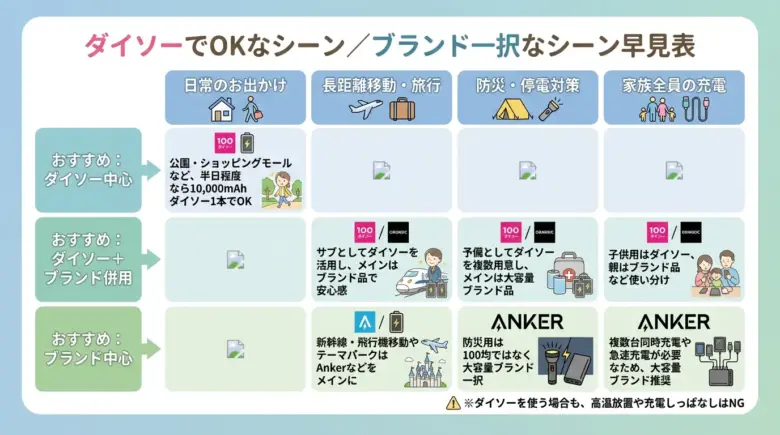 ダイソーのバッテリーのシーン