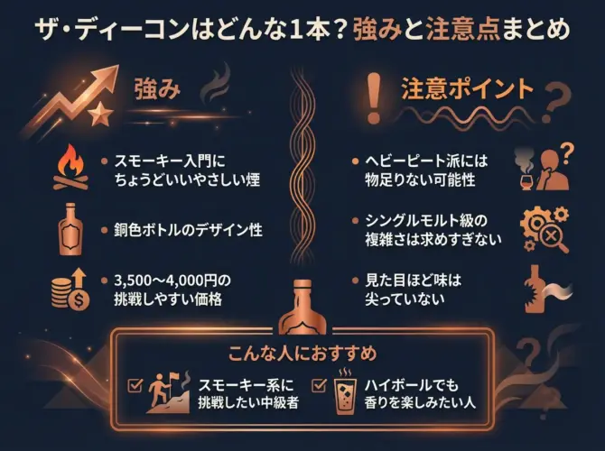 ザ・ディーコンの「強み vs 弱み」一目でわかるバランスチャート