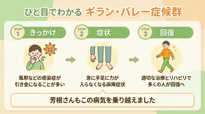 ギラン・バレー症候群の概要図