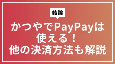 【結論】かつやでPayPayは使える！使えない店舗や他の決済方法も解説