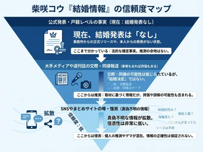 柴咲コウさんの毛っ子の情報の信頼度マップ