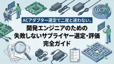 ACアダプター選定で二度と迷わない。開発エンジニアのための失敗しないサプライヤー選定・評価 完全ガイド