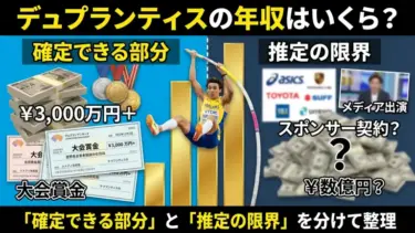 デュプランティスの年収はいくら？「確定できる部分」と「推定の限界」を分けて整理