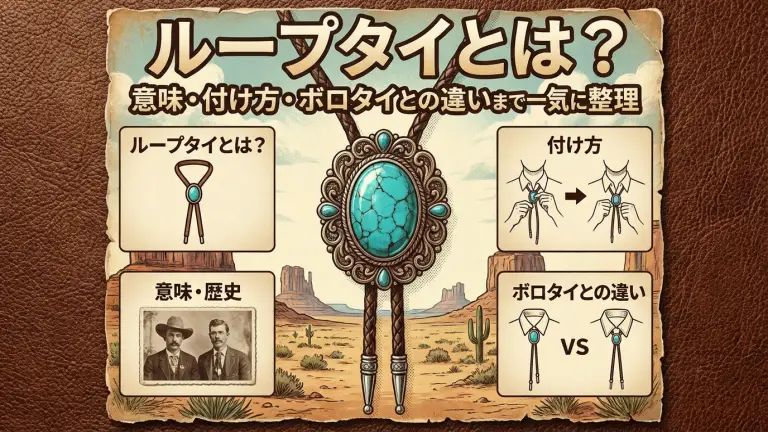 ループタイとは？意味・付け方・ボロタイとの違いまで一気に整理