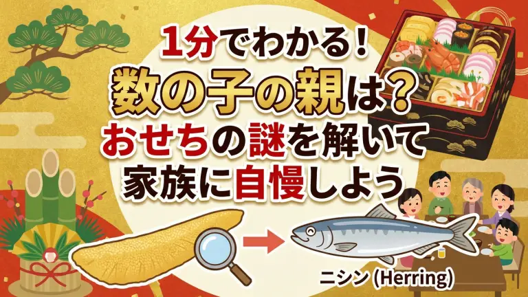 1分でわかる！数の子の親は？おせちの謎を解いて家族に自慢しよう