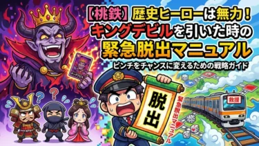 【桃鉄】歴史ヒーローは無力！キングデビルを引いた時の緊急脱出マニュアル