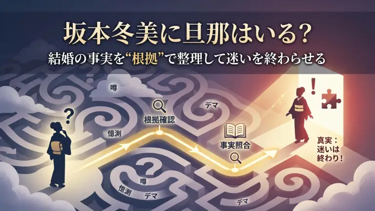 坂本冬美に旦那はいる？結婚の事実を“根拠”で整理して迷いを終わらせる
