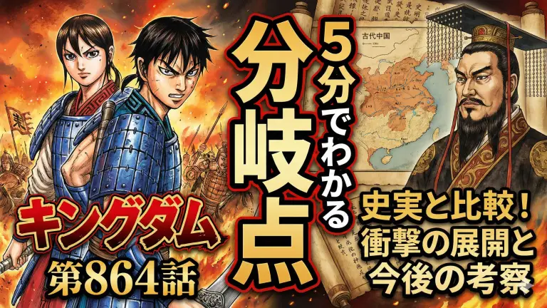 【キングダム最新ネタバレ】第864話の分岐点を史実と比較！5分でわかる衝撃の展開と今後の考察