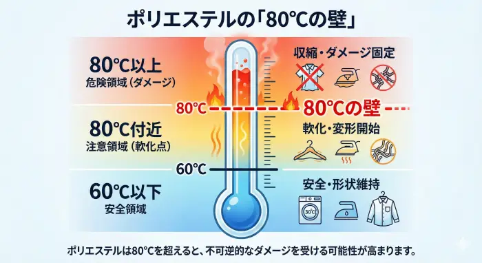ポリエステルの「80℃の壁」