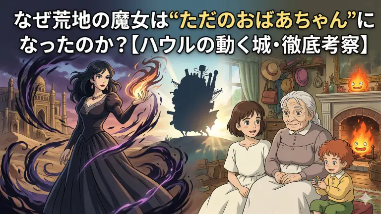 なぜ荒地の魔女は“ただのおばあちゃん”になったのか？【ハウルの動く城・徹底考察】