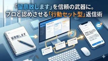 「留意致します」を信頼の武器に。プロと認めさせる「行動セット型」返信術