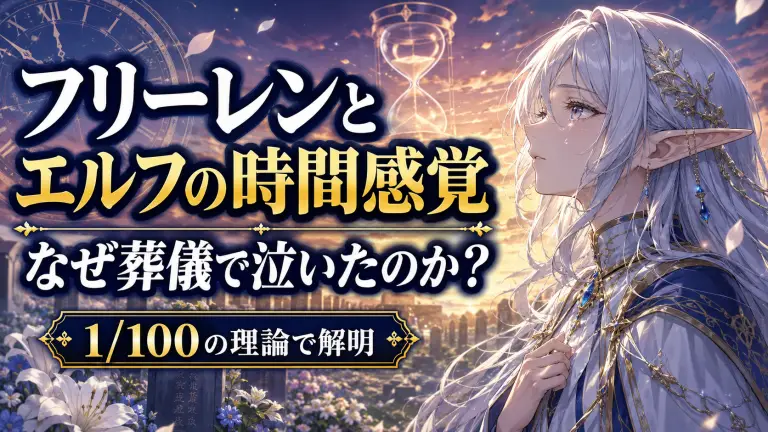 フリーレンとエルフの時間感覚｜なぜ葬儀で泣いたのか？1/100の理論で解明