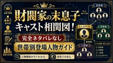 財閥家の末息子キャスト相関図！完全ネタバレなしの世帯別登場人物ガイド