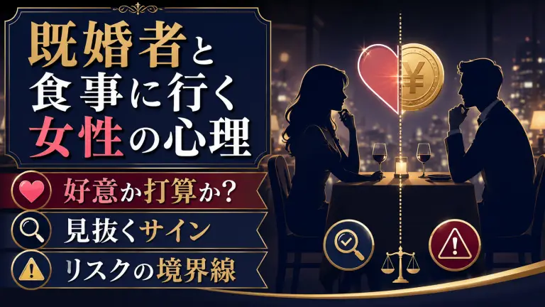 既婚者と食事に行く女性の心理：好意か打算か見抜くサインとリスクの境界線