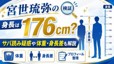 宮世琉弥の身長は176cm？サバ読み疑惑や体重・身長差も解説