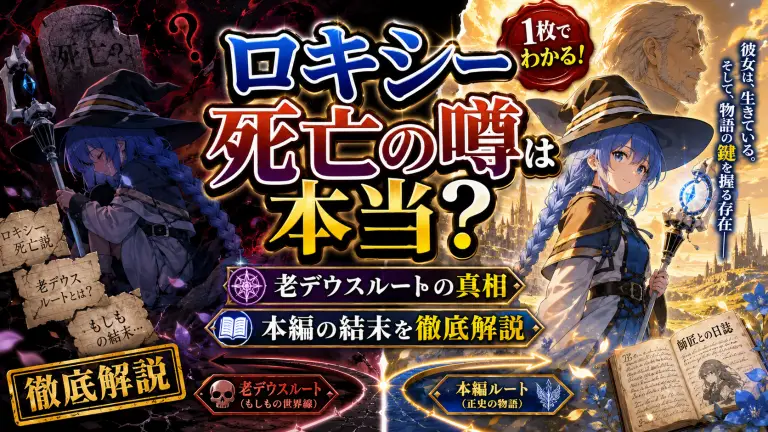 【無職転生】ロキシー死亡の噂は本当？老デウスルートの真相と本編の結末を徹底解説
