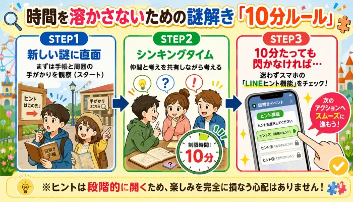 時間を溶かさないための謎解き「10分ルール」