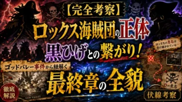ロックスと黒ひげは親子！父親確定・デービー一族とゴッドバレーの真相