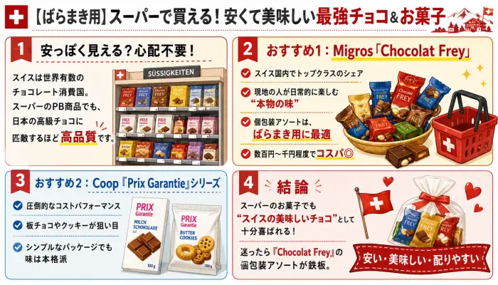 【ばらまき用】スーパーで買える!安くて美味しい最強チョコ&お菓子