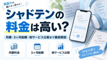 シャドテンの料金は高い？月額・3ヶ月総額・他サービス比較まで徹底解説