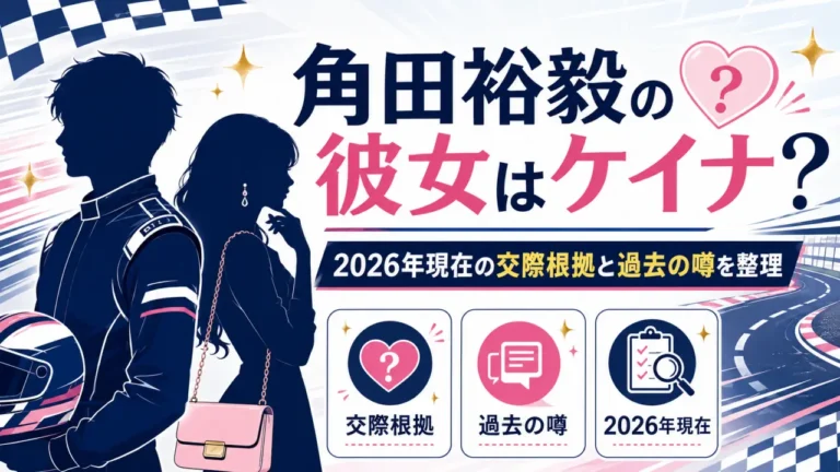 角田裕毅の彼女はケイナ？2026年現在の交際根拠と過去の噂を整理
