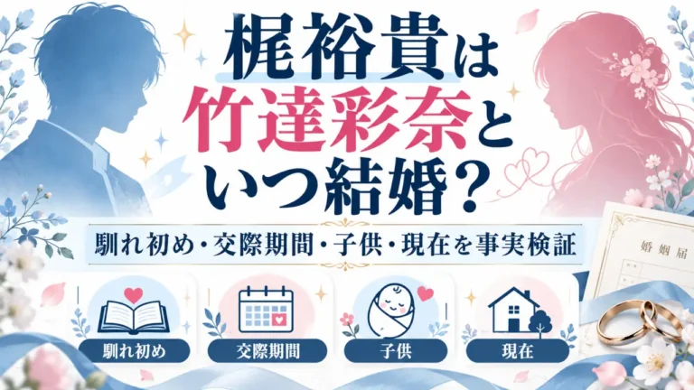梶裕貴は竹達彩奈といつ結婚？馴れ初め・交際期間・子供・現在を事実検証